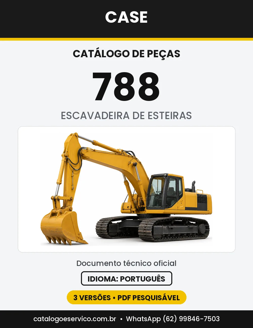 Catálogo de Peças Case 788 (CK, LC) — capa do catálogo em PDF