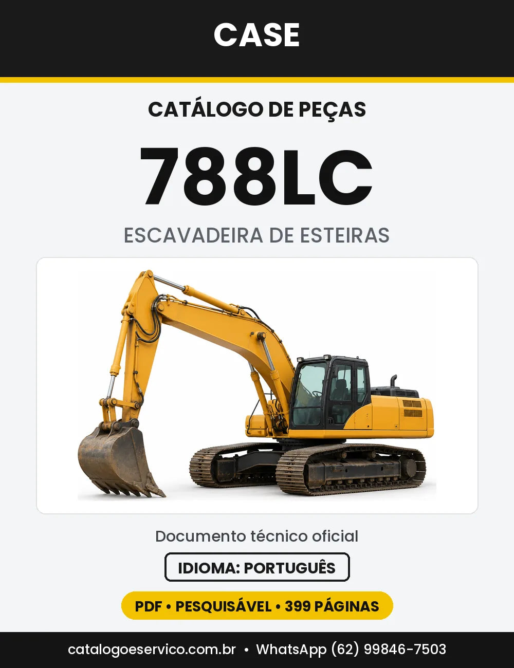 Catálogo de Peças Case 788 (CK, LC) — versão 788LC — série CGG0230501 em diante