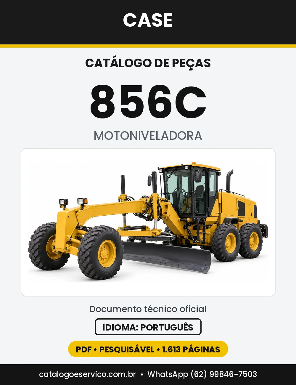 Catálogo de Peças Case 856C (4WD, AWD) — versão 856C 4WD Tier 4 — a partir de 02/2017