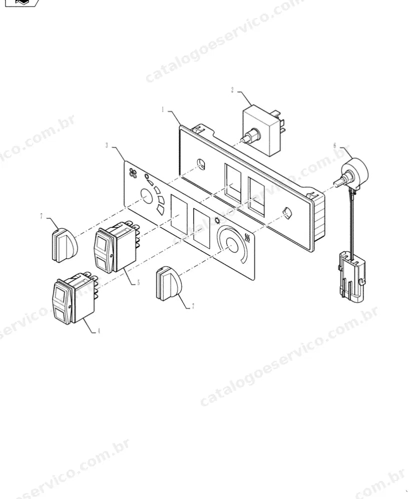 Catálogo de Peças Case 921F Tier 4/4B — vista explodida de peças, imagem 3
