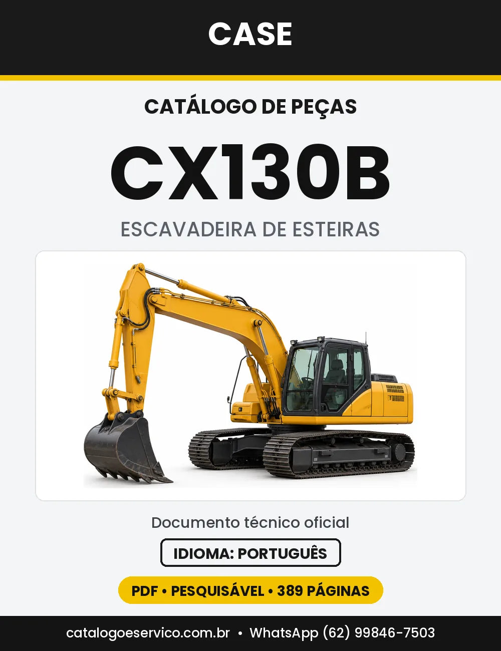 Catálogo de Peças Case CX130B — versão CX130B — Florestal