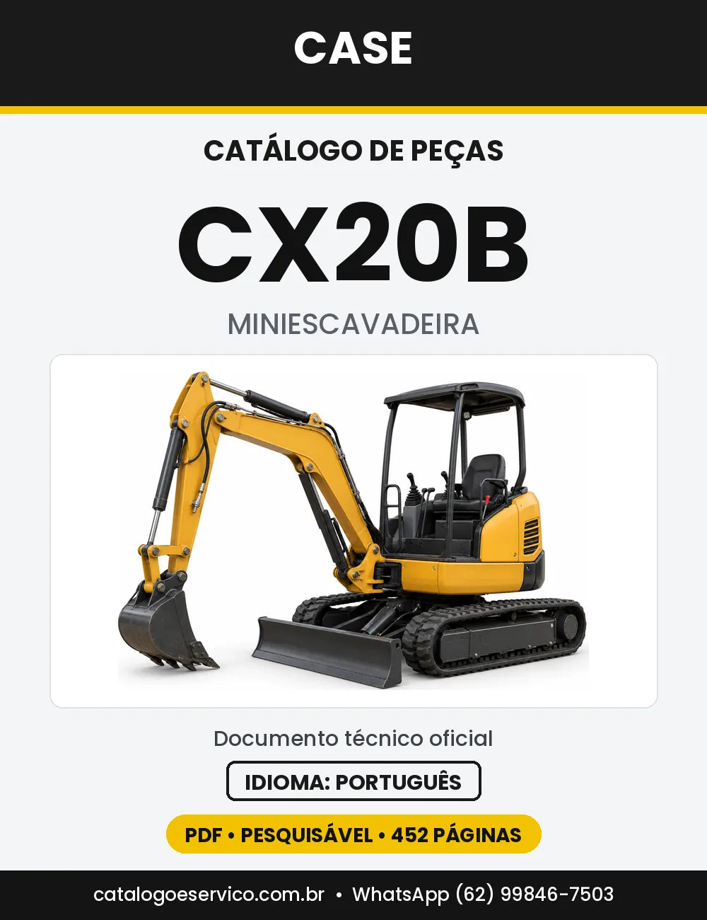 Catálogo de Peças Case CX20B — versão CX20B — a partir da série N5GN01294