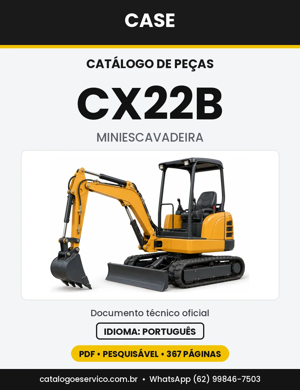 Catálogo de Peças Case CX22B — versão CX22B — a partir da série N4TN31001