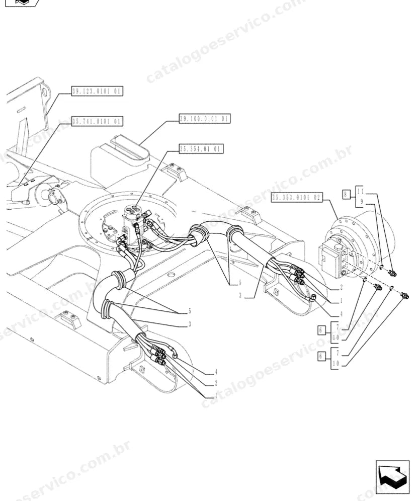 Catálogo de Peças Case CX30B Series 2 — vista explodida de peças, imagem 2