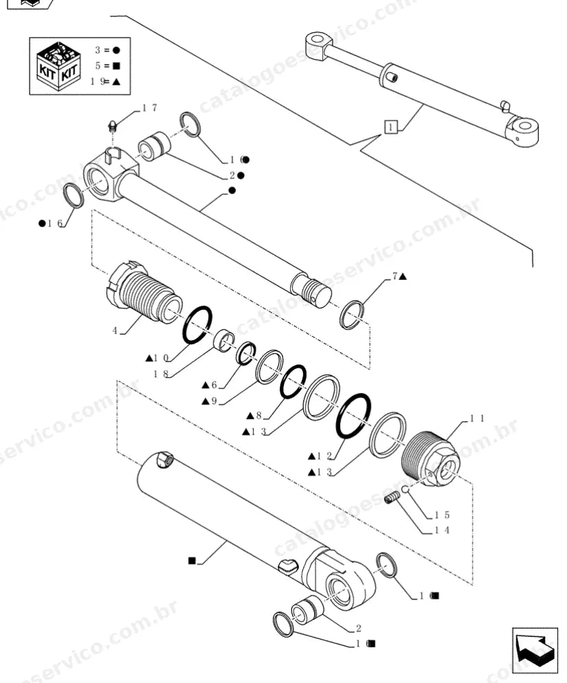 Catálogo de Peças Case CX30B Series 2 — vista explodida de peças, imagem 4