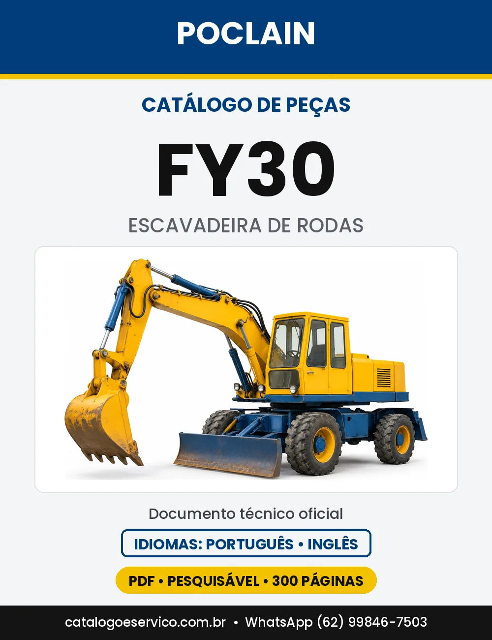 Catálogo de Peças Poclain FY30 — capa do catálogo em PDF