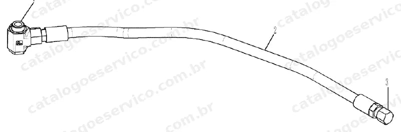 Catálogo de Peças Case TR320 (2011-2013, América do Norte, Tier 4A) — vista explodida de peças, imagem 1