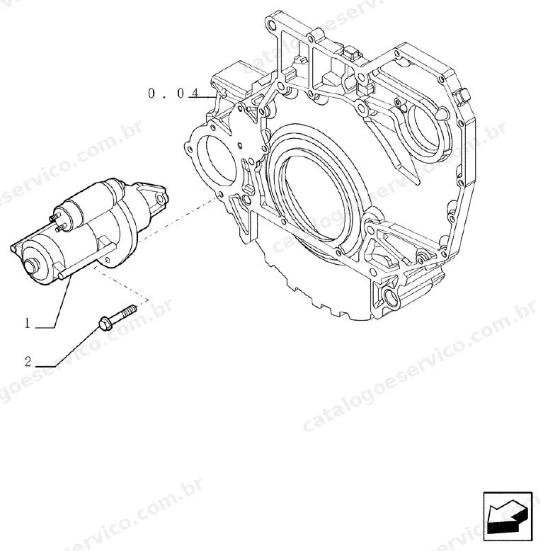 Catálogo de Peças Case TX130-30 (Padrão, Turbo e Tier 3) — vista explodida de peças, imagem 1