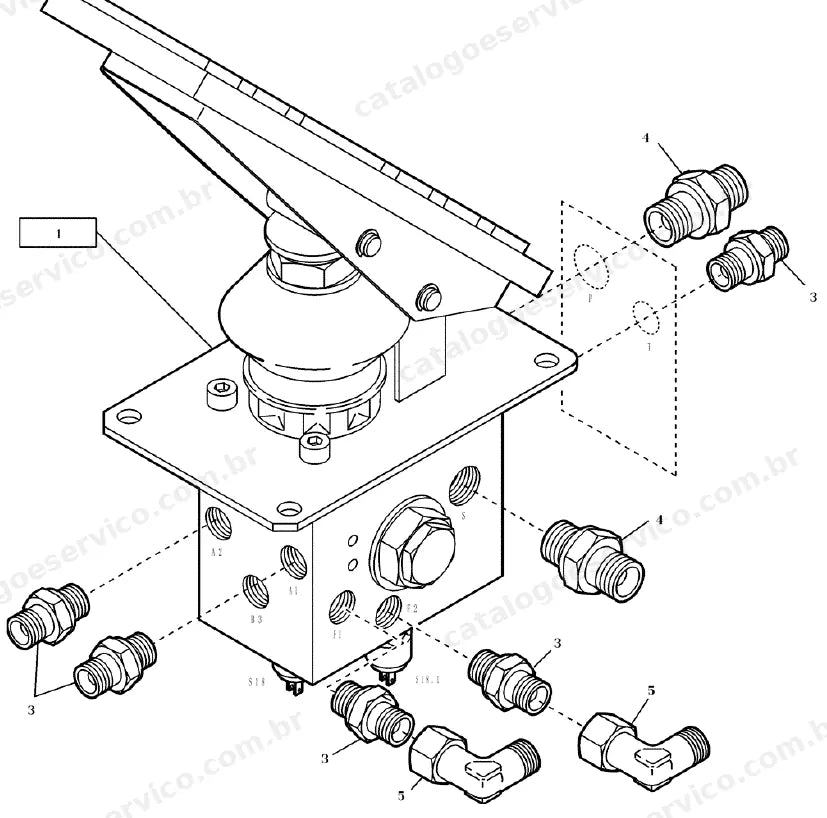 Catálogo de Peças Case WX240 (Padrão, Industry, Tier 3 e IND Tier 3) — vista explodida de peças, imagem 2