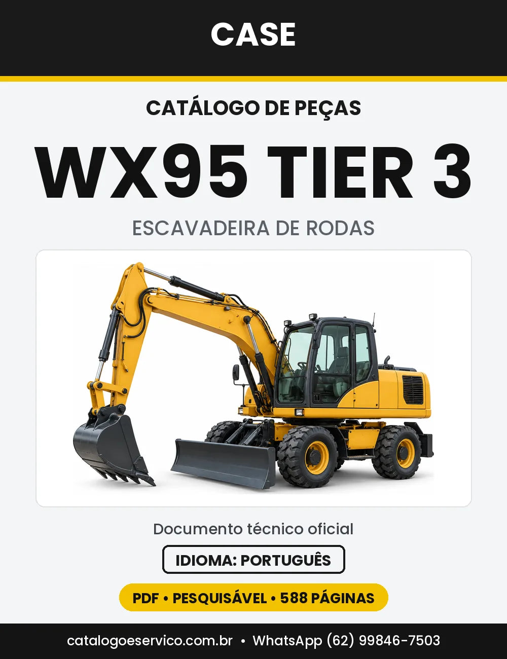 Catálogo de Peças Case WX95 (Padrão e Tier 3) — versão WX95 Tier 3 (2008-2012)
