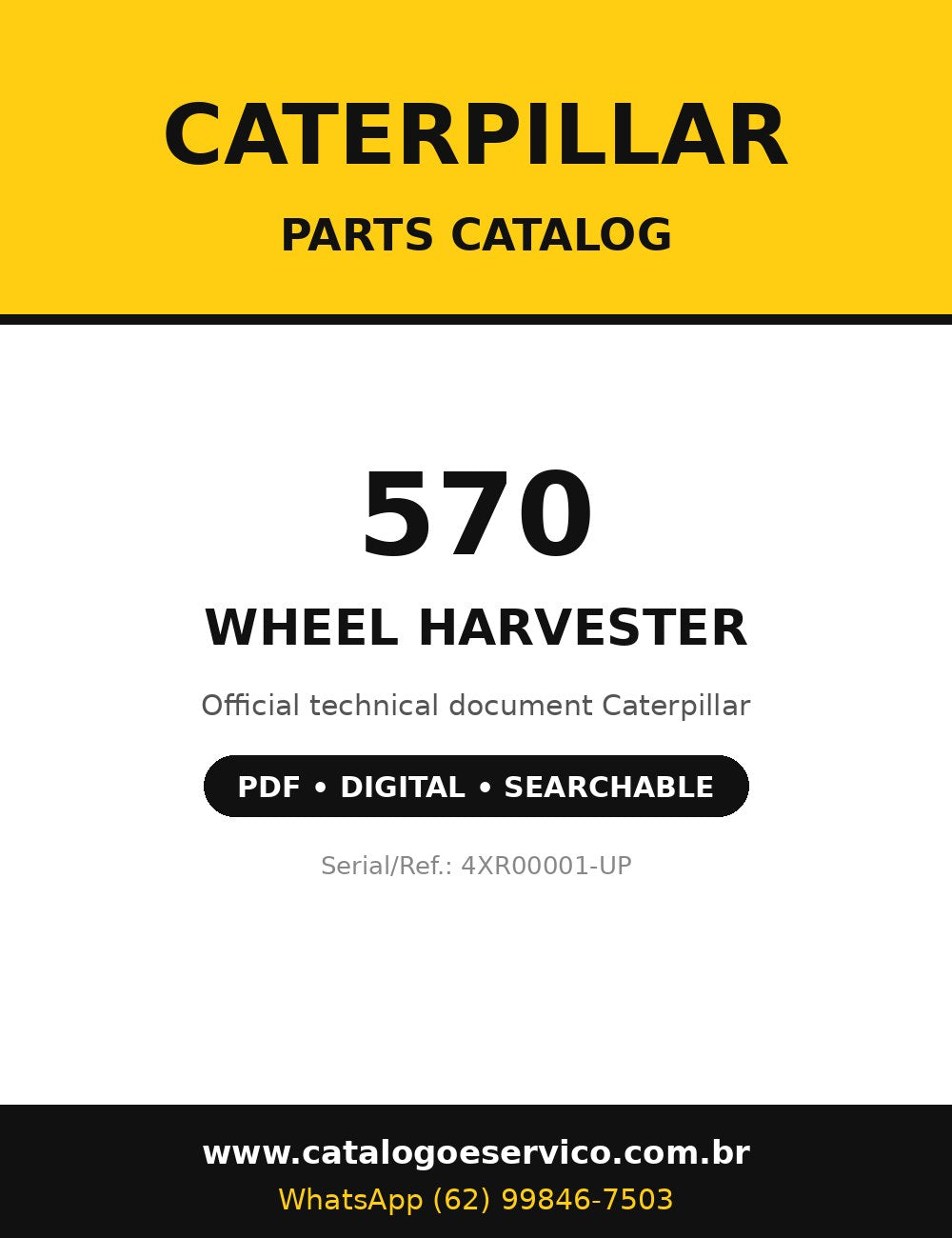 Catálogo de Peças Caterpillar - 570 - Harvester de Rodas (Florestal) (Inglês)