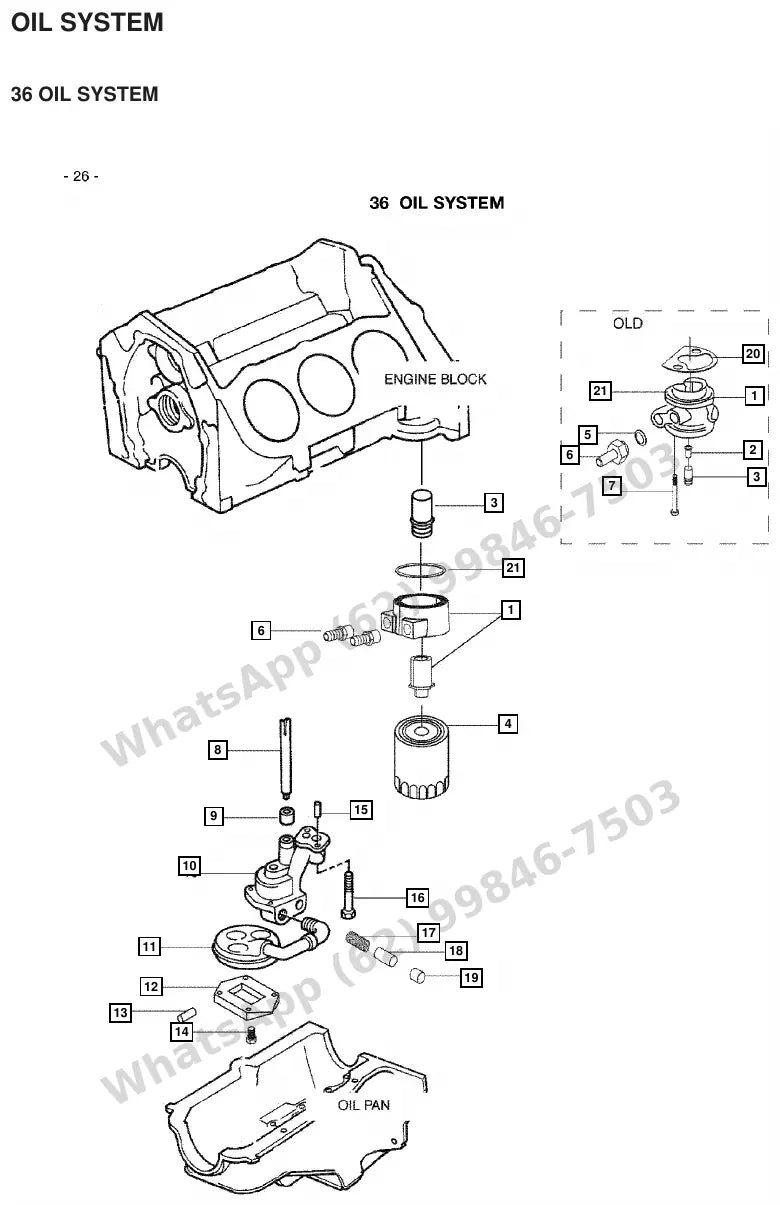 Vista explodida de peças do Catálogo Caterpillar GP40 – exemplo 3