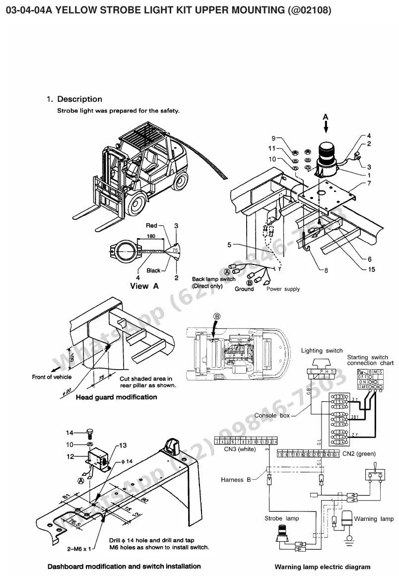 Vista explodida de peças do Catálogo Caterpillar GP40K – exemplo 2