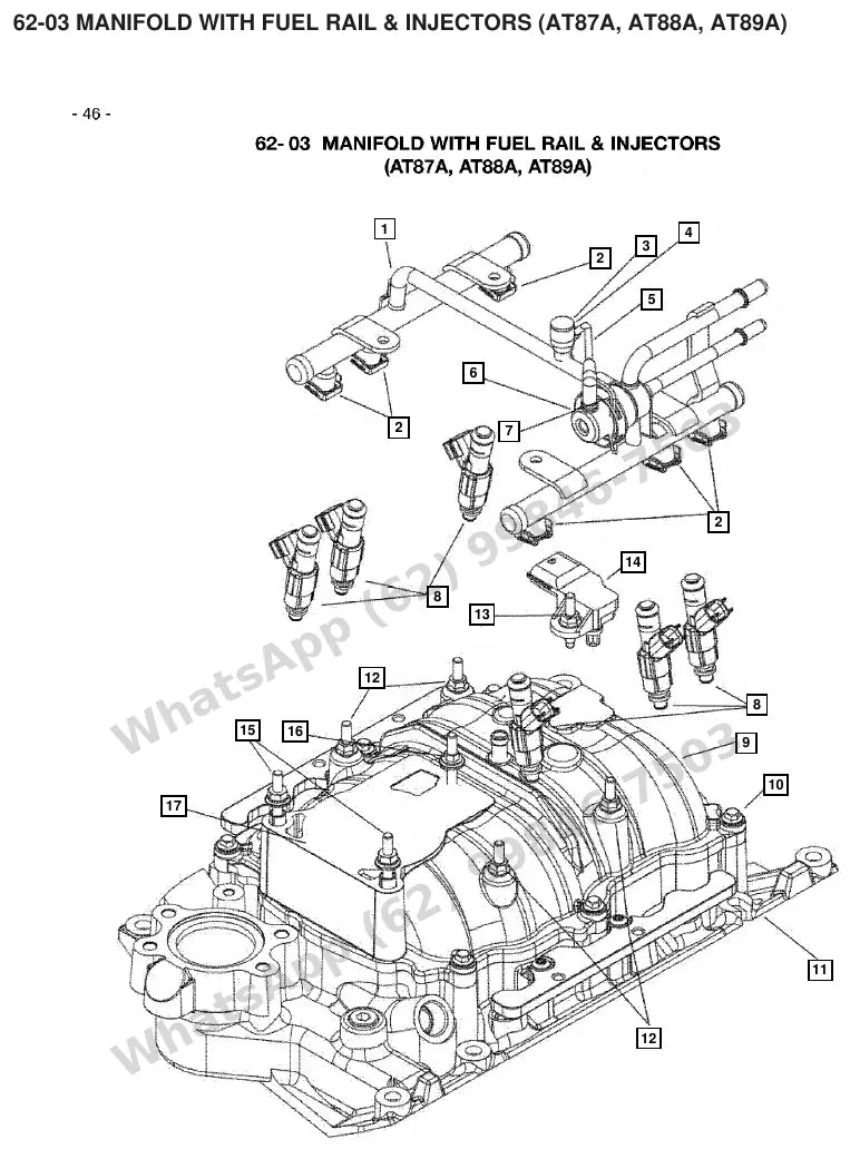 Vista explodida de peças do Catálogo Caterpillar GPL40 – exemplo 3