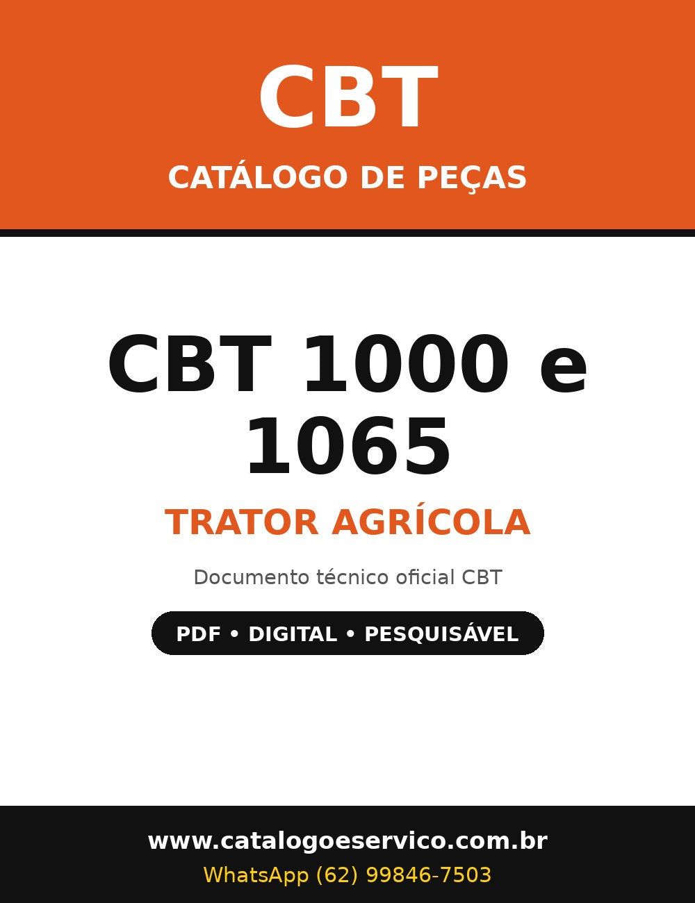 Catálogo de Peças CBT 1000 e 1065 - Trator