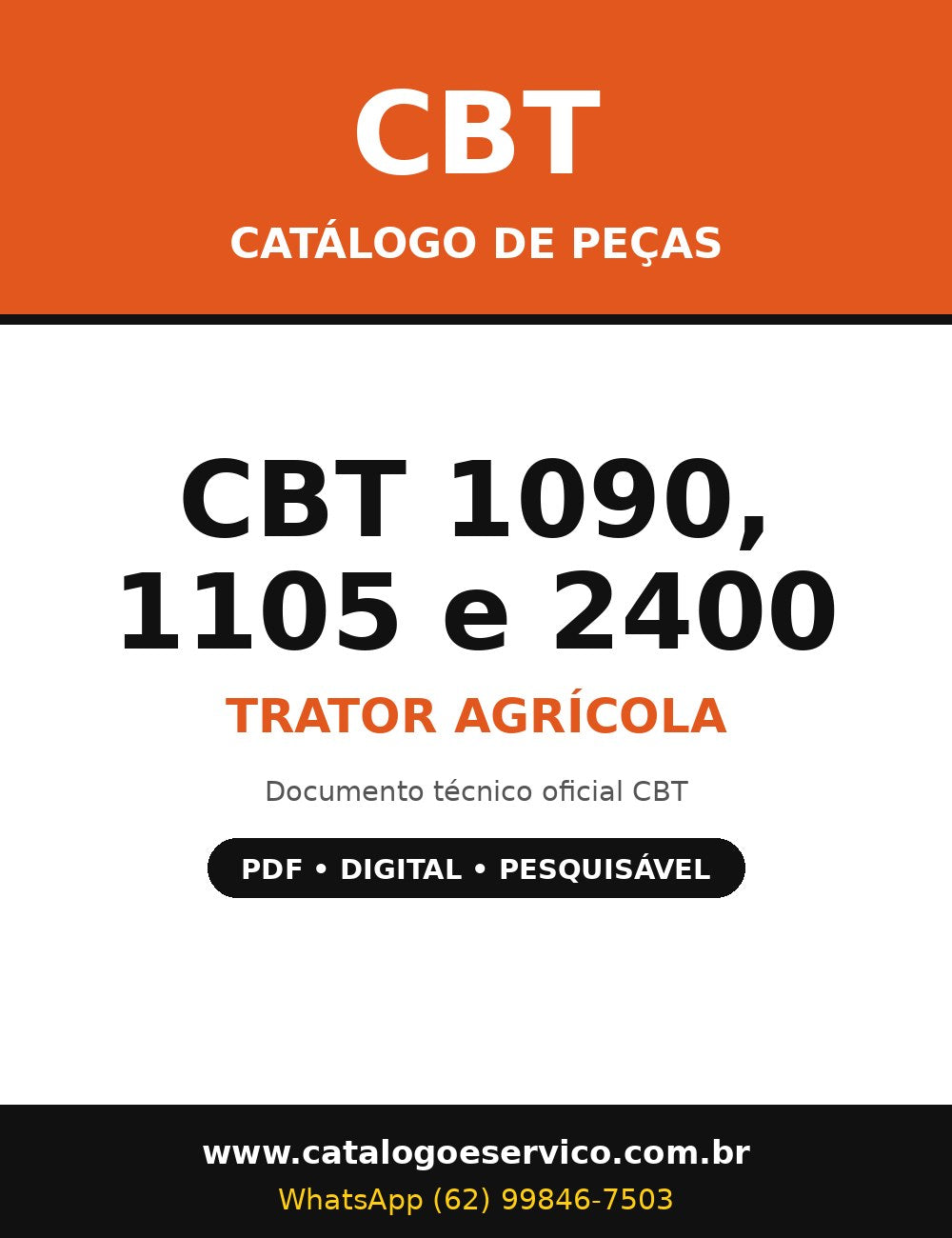 Catálogo de Peças CBT 1090, 1105 e 2400 - Trator