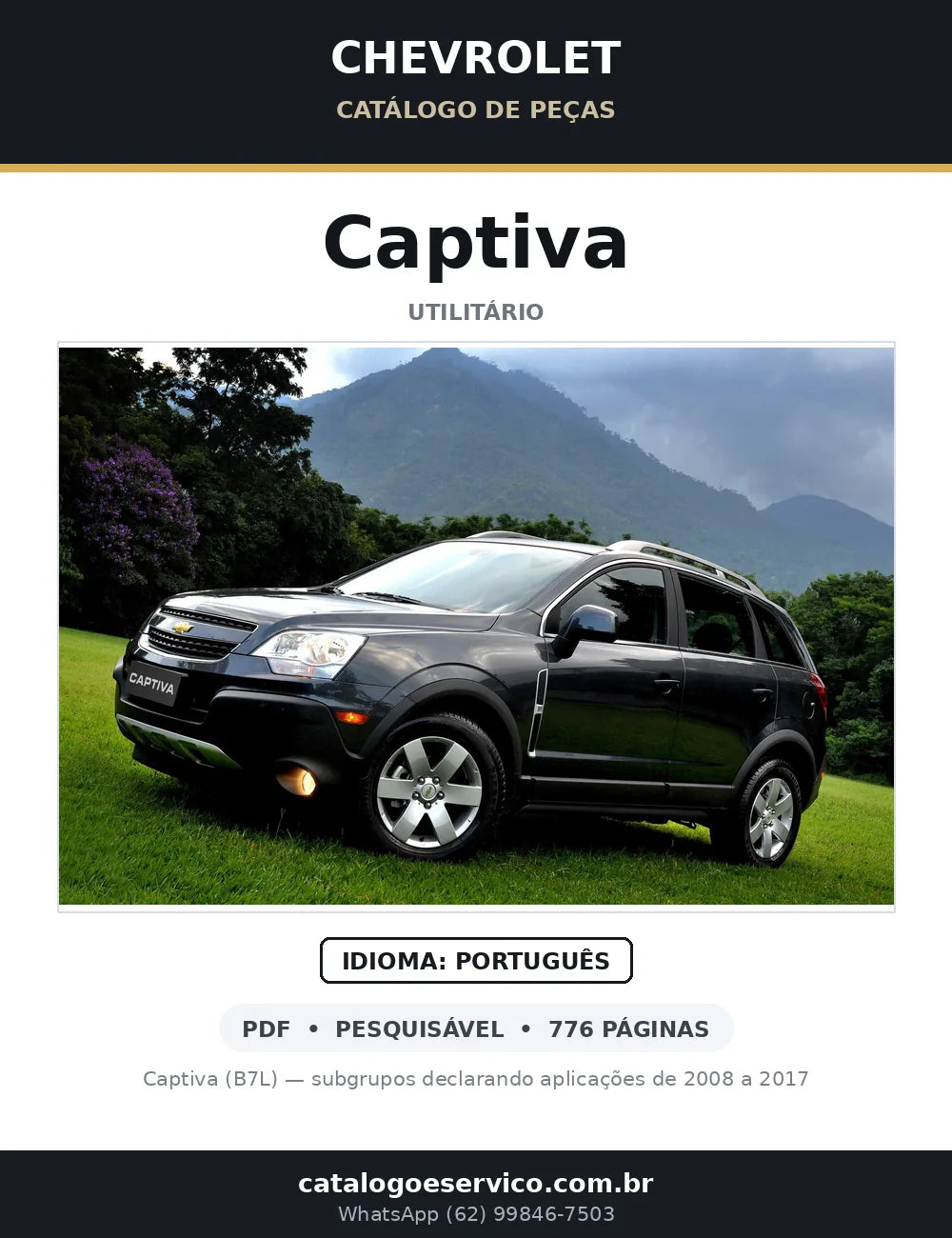 Catálogo de Peças Chevrolet Captiva 2012-2017 — capa