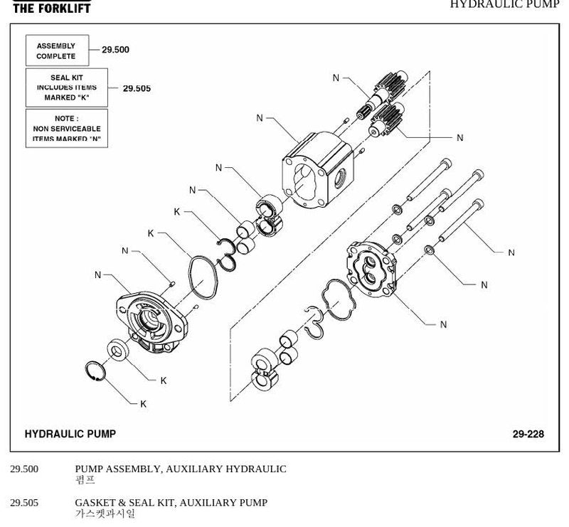 Catálogo de Peças Empilhadeira Clark C40 D/C45 D/C50s D/C55s D (Tier 3 Lot 9801) - página interna