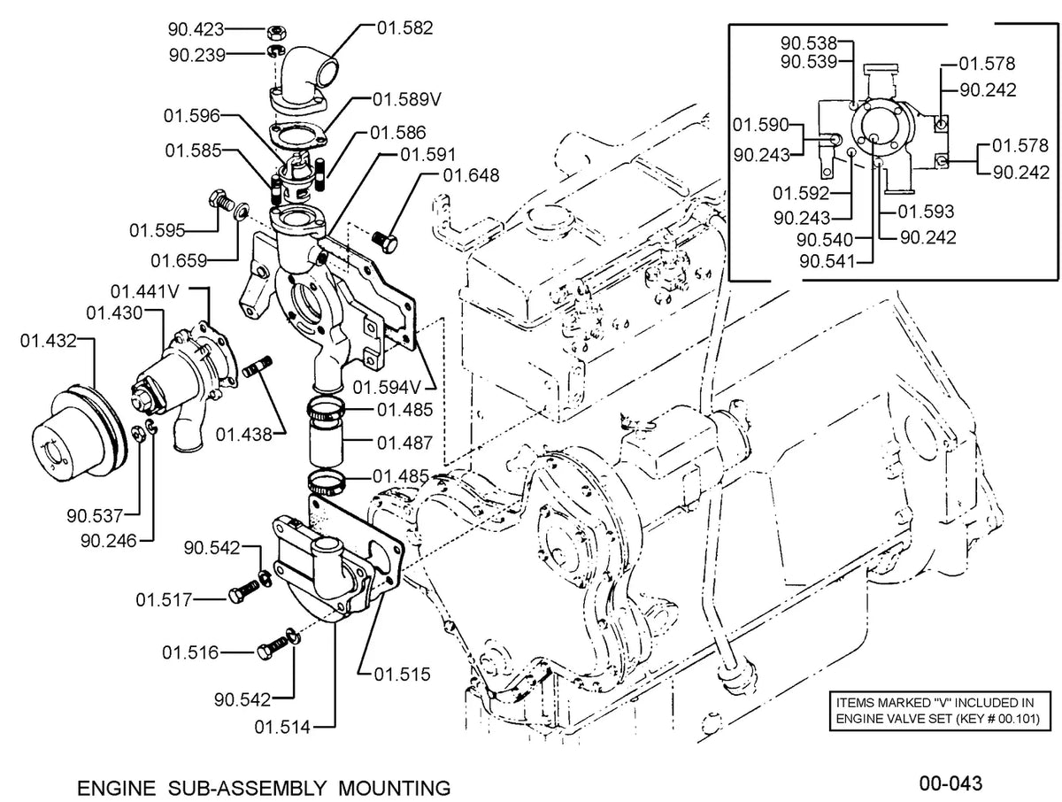 Catálogo de Peças Clark C500-H100/120 — vista explodida 3