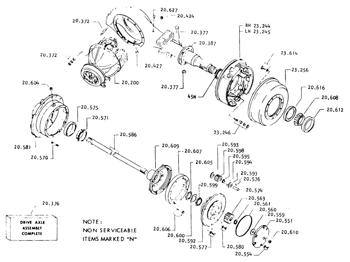 Catálogo de Peças Clark C500-Y110/135/155 GAS — vista explodida 2