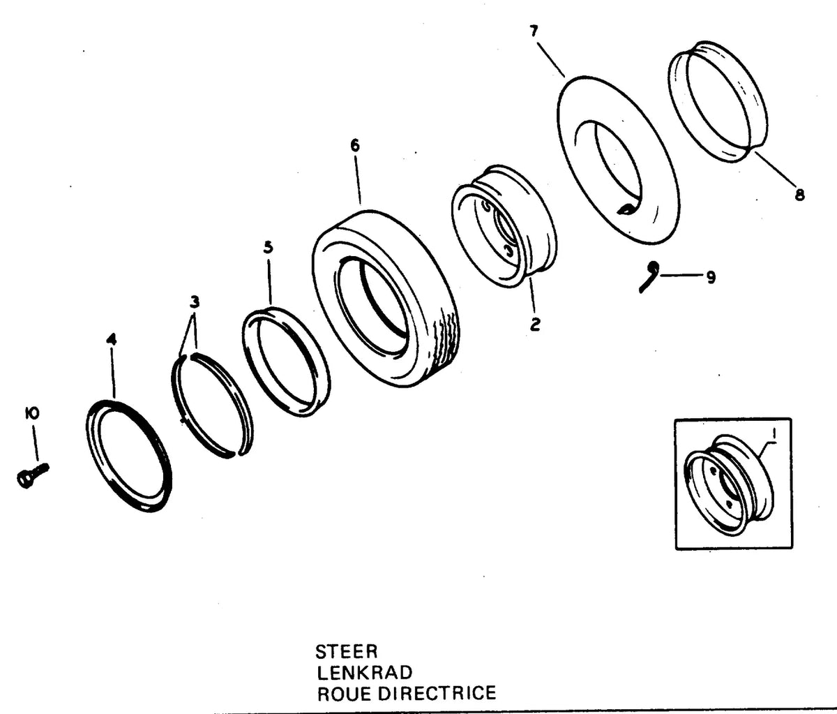Catálogo de Peças Clark C500-Y20/25/30 GAS — vista explodida 4