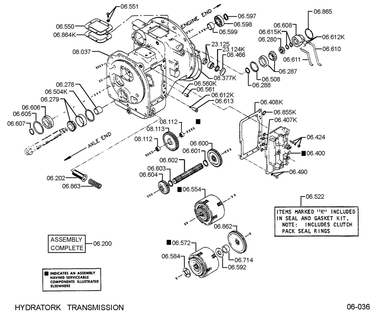 Catálogo de Peças Clark C500-Y40/45/50/55/S60 GAS — vista explodida 3
