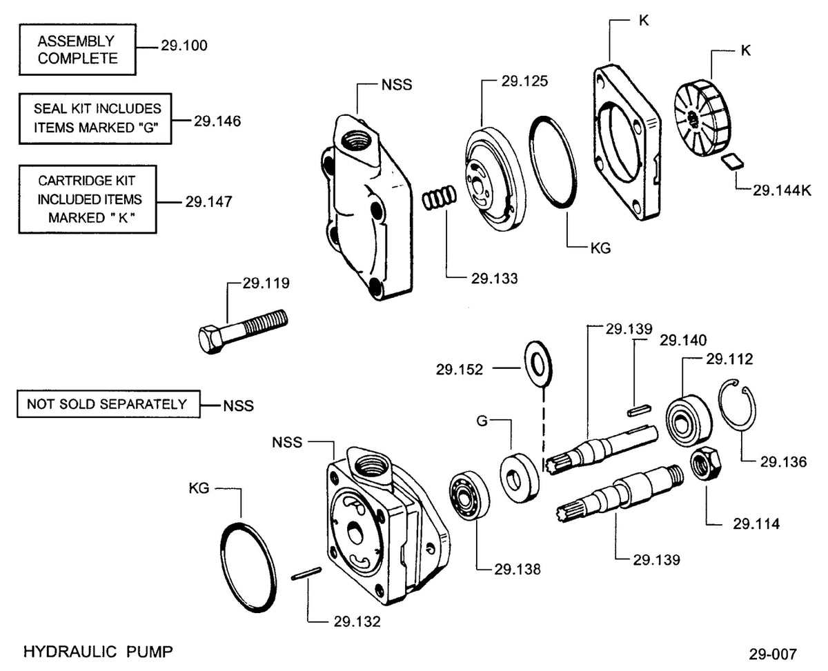 Catálogo de Peças Clark C500-Y50 — vista explodida 1