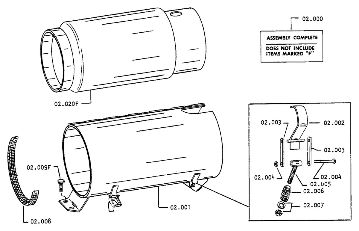 Catálogo de Peças Clark CF50B — vista explodida 1