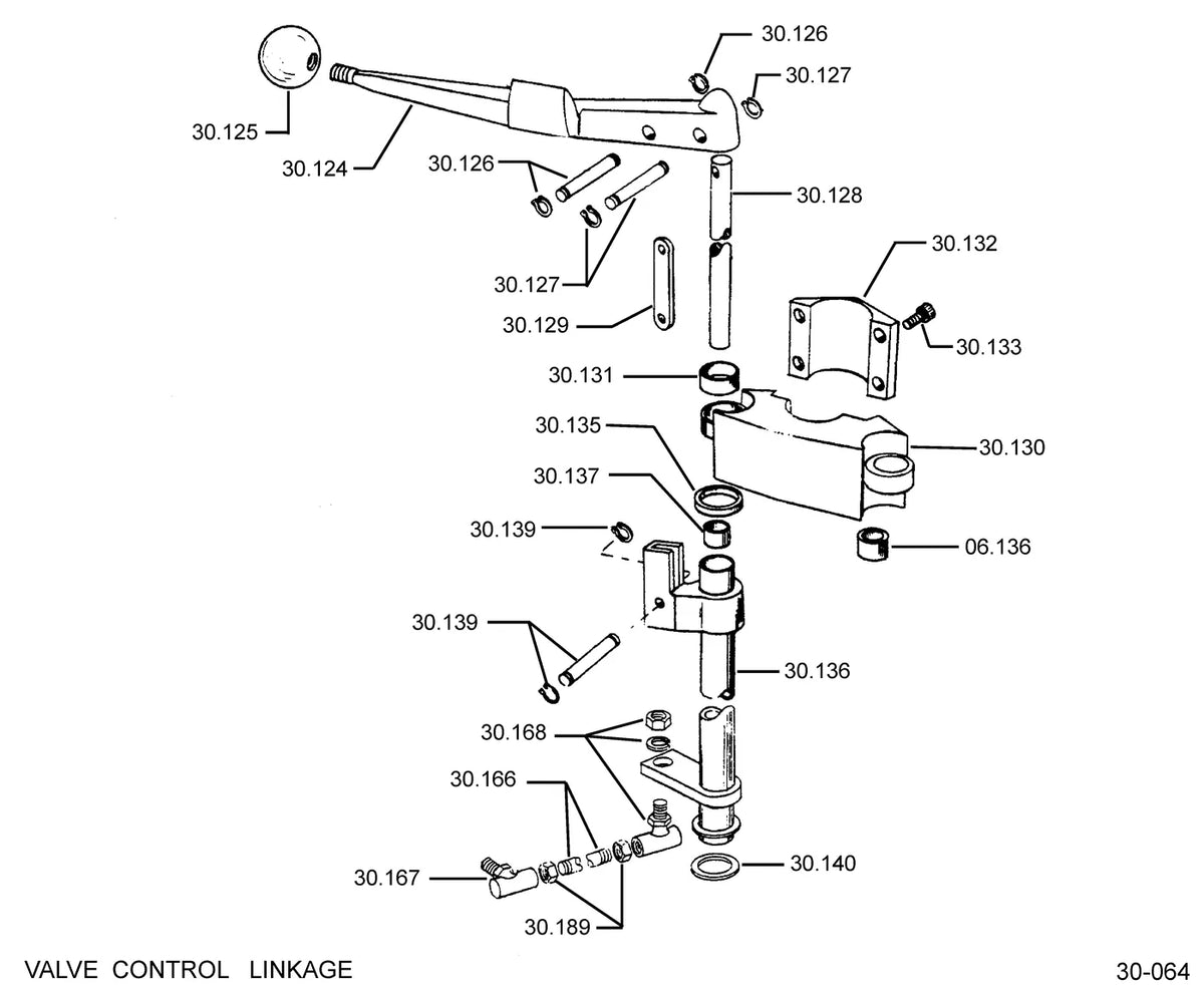 Catálogo de Peças Clark CH65RC — vista explodida 1