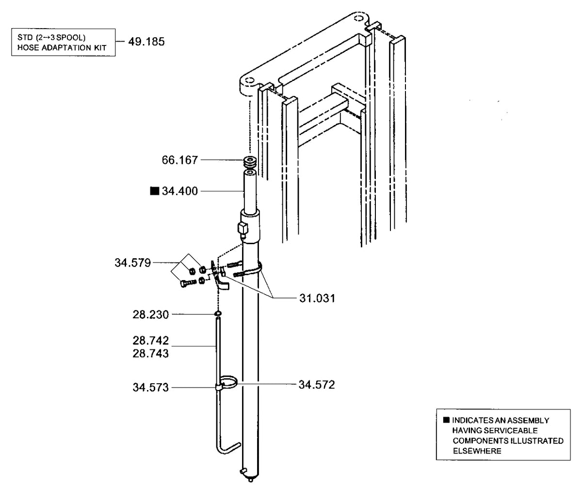 Catálogo de Peças Clark CMC15L/18L/20sL — vista explodida 4