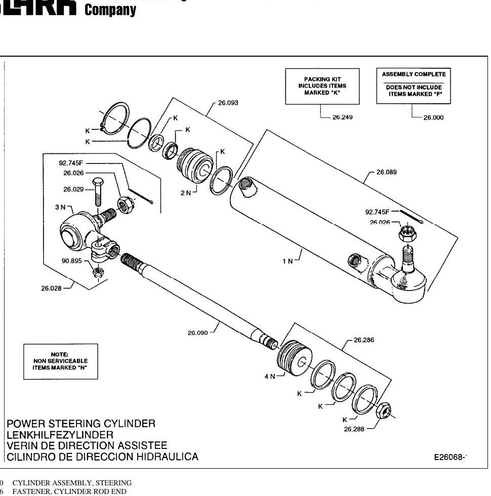 Catálogo de Peças Empilhadeira Clark CTM 10-20 (série CTM145, Lot GEF7097) (Ref. I-370-11E) - página interna