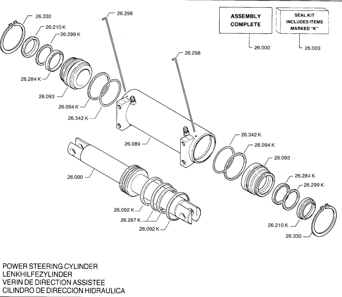 Catálogo de Peças Clark EPM20/30 — vista explodida 3