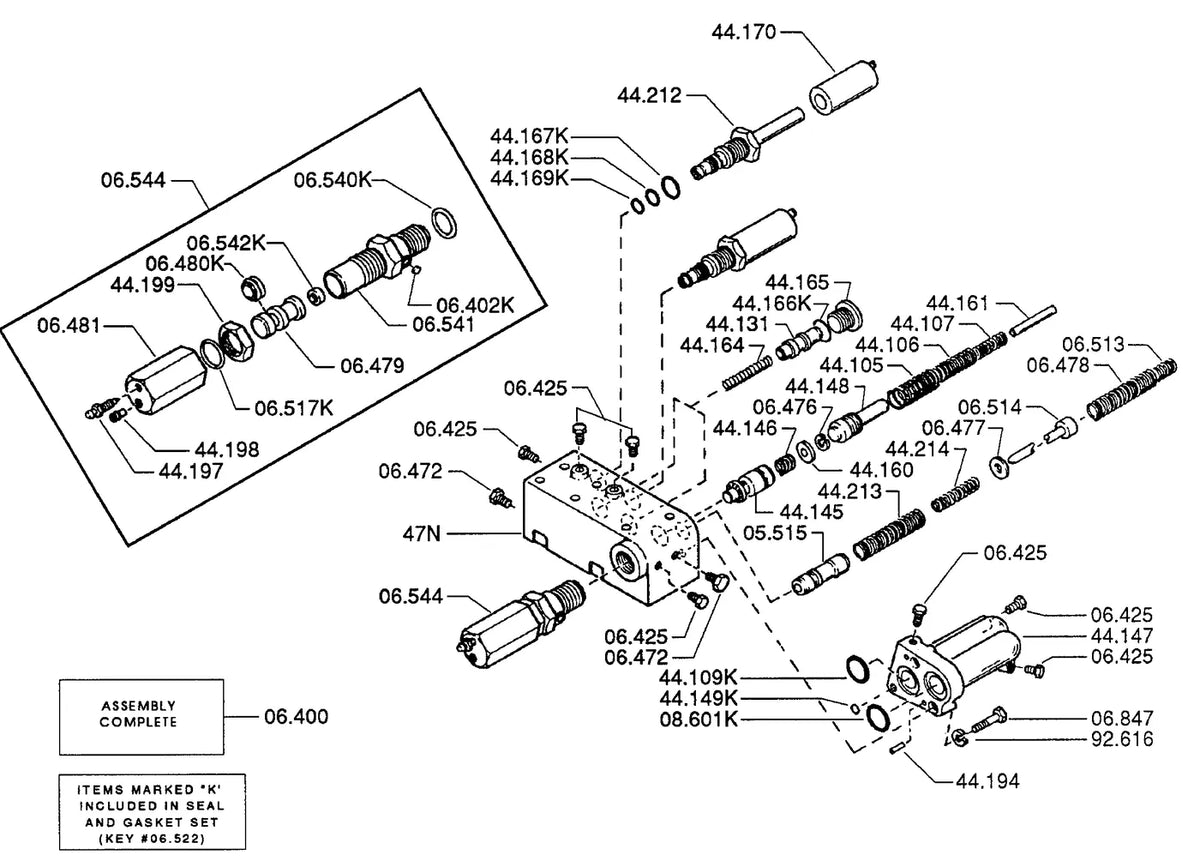 Catálogo de Peças Clark GCX20/30 Continental Engine — vista explodida 1