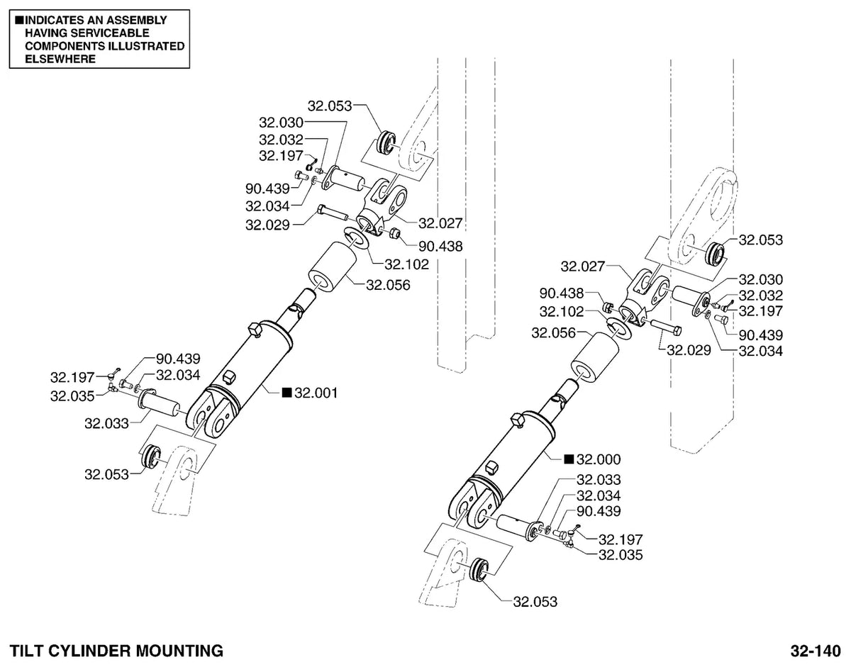 Catálogo de Peças Clark GT60L / GT50L / GT66L — vista explodida 3