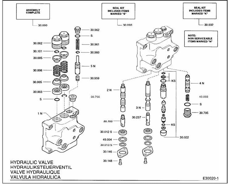 Catálogo de Peças Empilhadeira Clark Série EM375 (linha EM elétrica, Lot GEF7426) (Ref. I-340-2) - página interna
