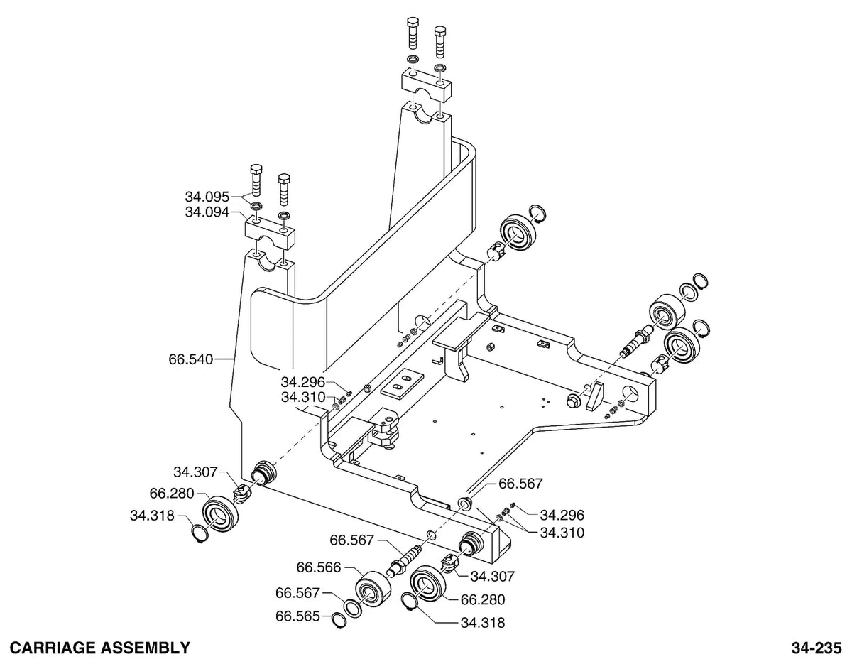 Catálogo de Peças Clark SRX16 / SRX14 / SRX146 — vista explodida 4