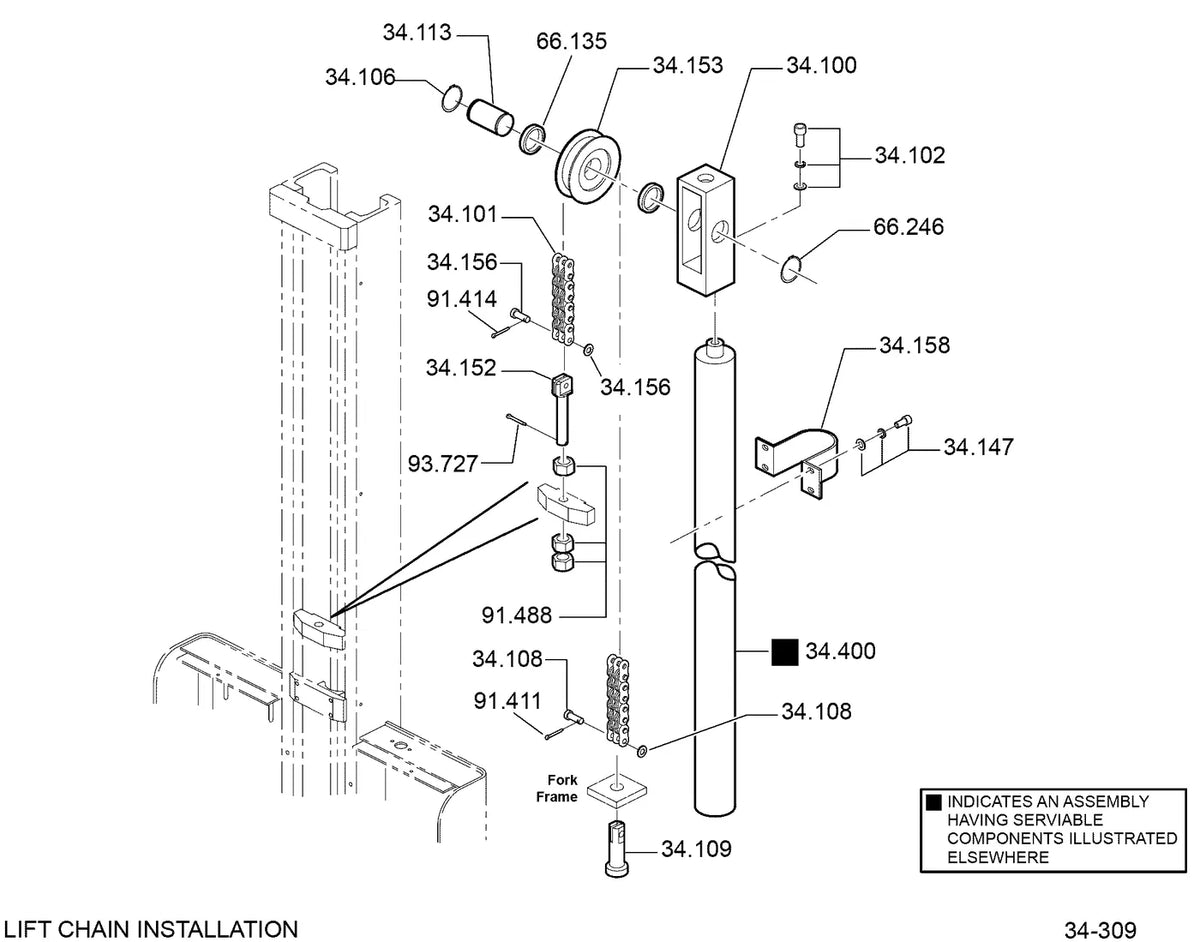 Catálogo de Peças Clark WS10M — vista explodida 2