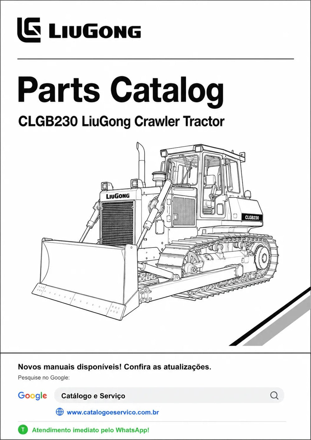Catálogo de Peças CLGB230 LiuGong Trator de Esteira