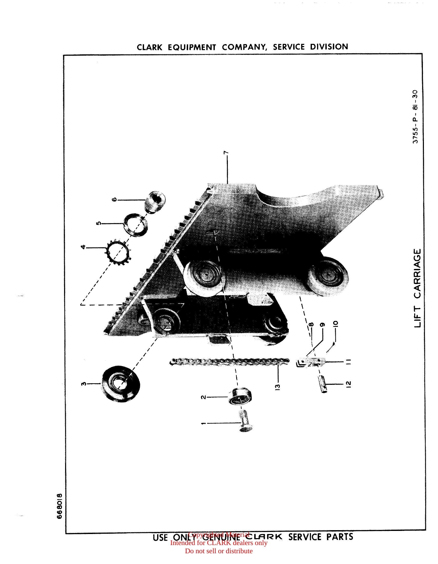 Catálogo de Peças Empilhadeira Clark Clarklift 30 / 40 / 50 (Lot 177) - página interna