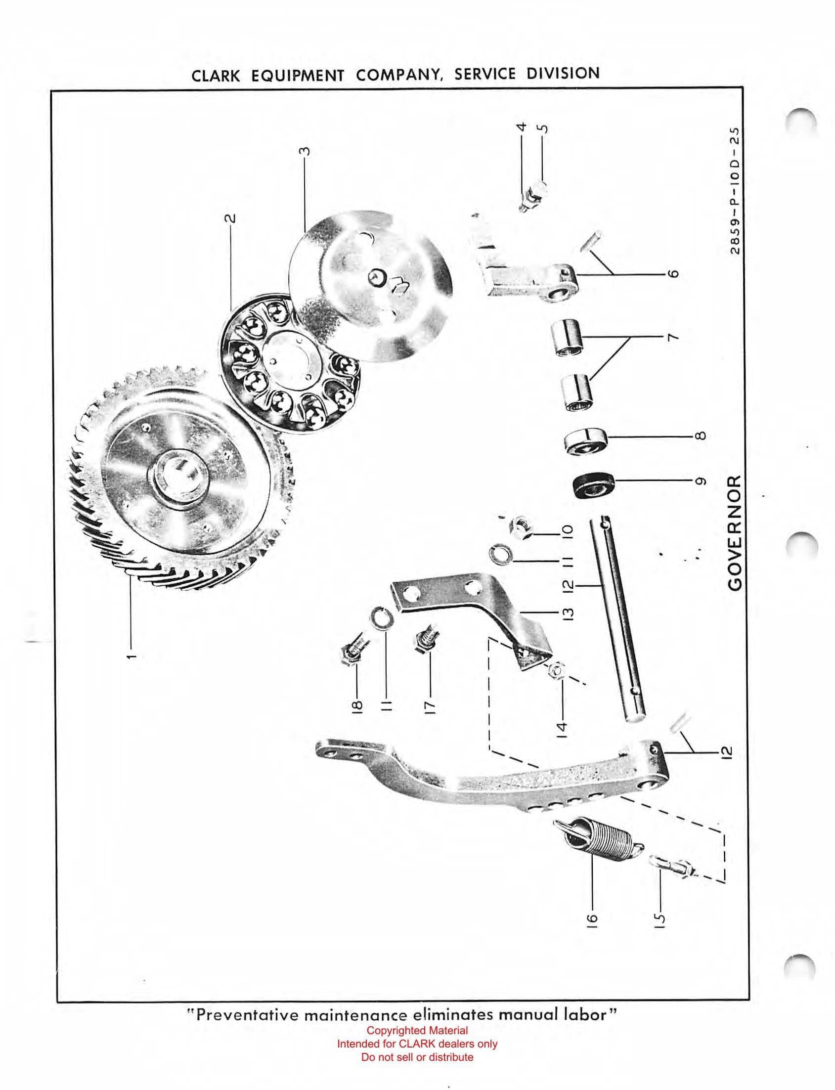 Catálogo de Peças Empilhadeira Clark CY 70 (Lot 406) - página interna