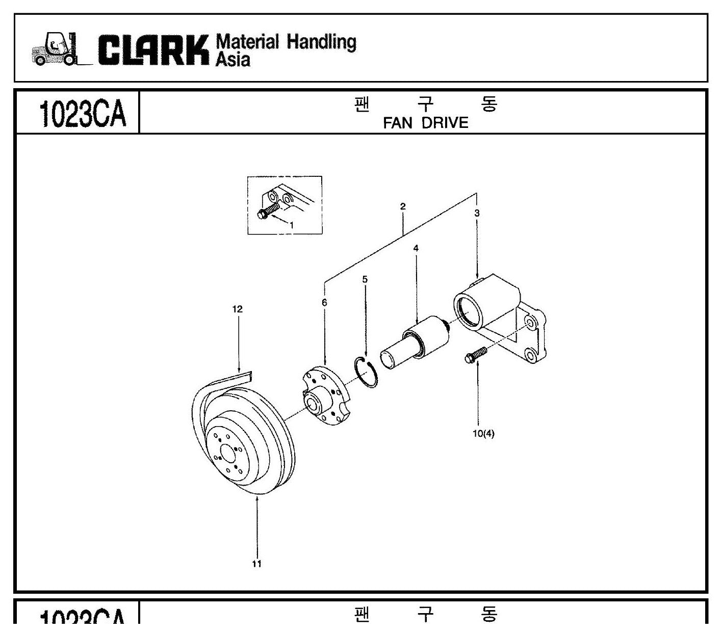 Catálogo de Peças Empilhadeira Clark FX50D / FX60D / FX70D / SF50D / SF60D / SF70D / SF75sD (Serial 50) - página interna