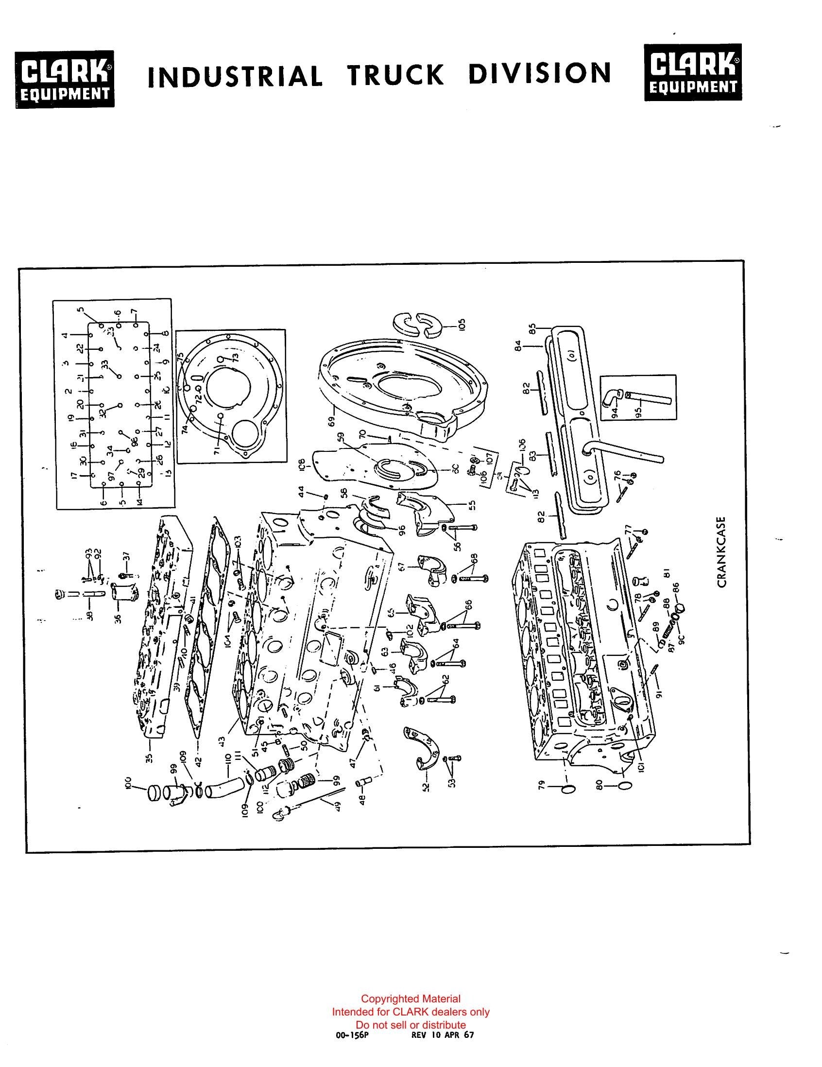 Catálogo de Peças Empilhadeira Clark IT 60 (Book X122A) - página interna