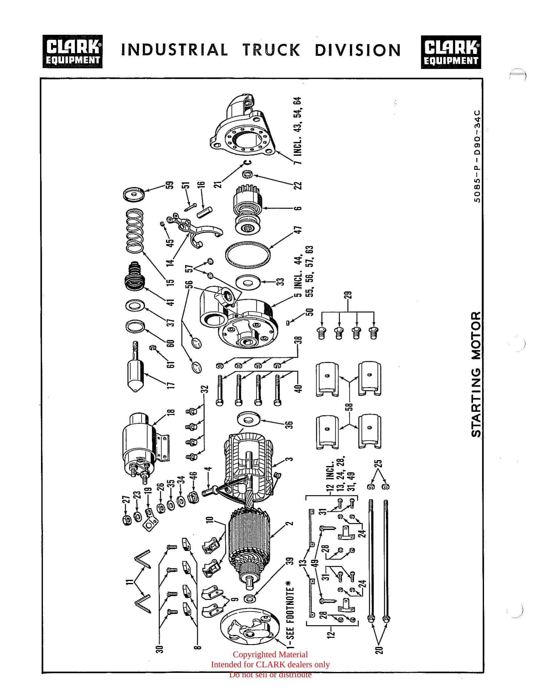 Catálogo de Peças Empilhadeira Clark MR100, Model 390012 (Military Rough Terrain) - página interna