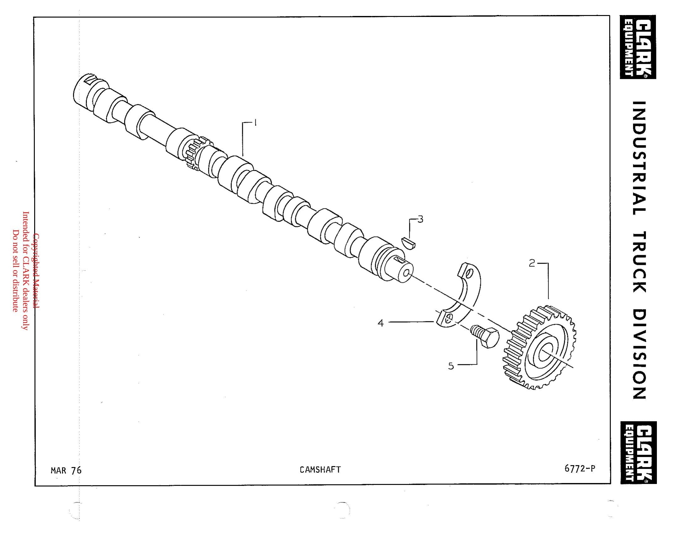 Catálogo de Peças Empilhadeira Clark Utility Truck 60D (UT60D) - página interna