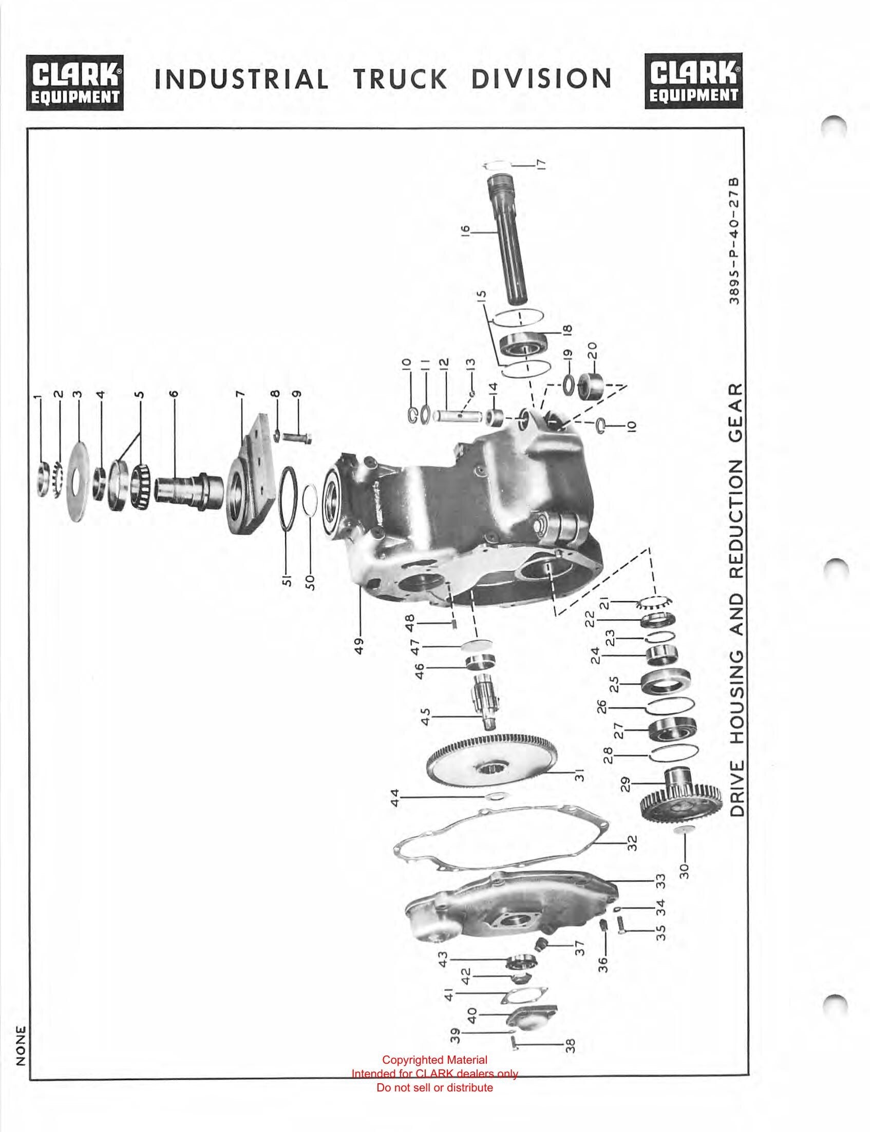Catálogo de Peças Empilhadeira Elétrica Stacker Clark Powrworker Articulating Hi-Lift Pallet (Book X106A) - página interna