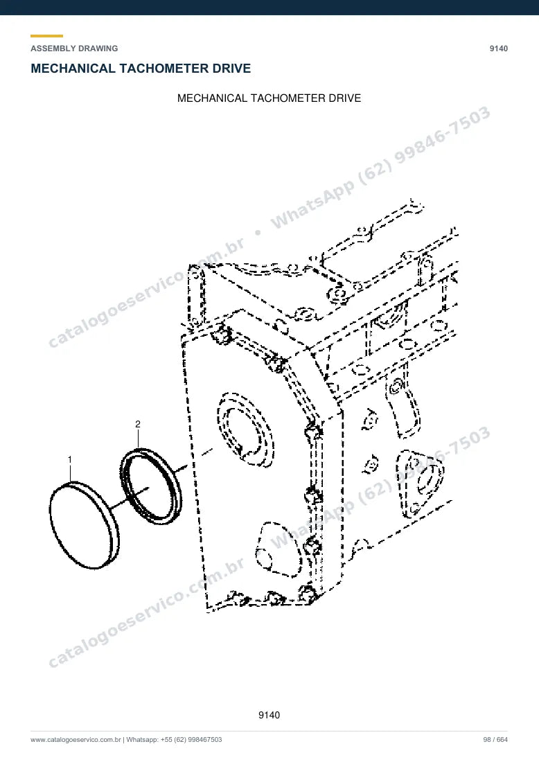 Catálogo de peças Hyundai R305LC-7: desenho de montagem