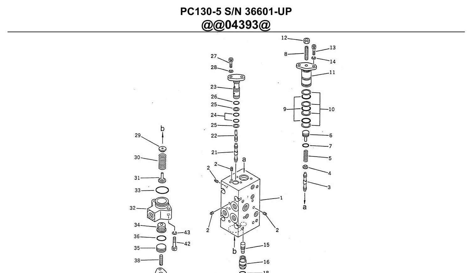 Catalogo De Pecas Escavadeiras Komatsu - Pc130-5 - vista explodida 1