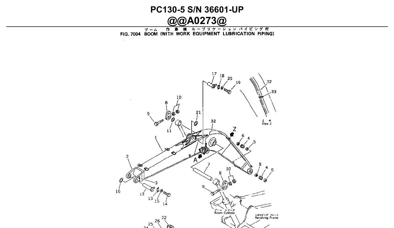 Catalogo De Pecas Escavadeiras Komatsu - Pc130-5 - vista explodida 4