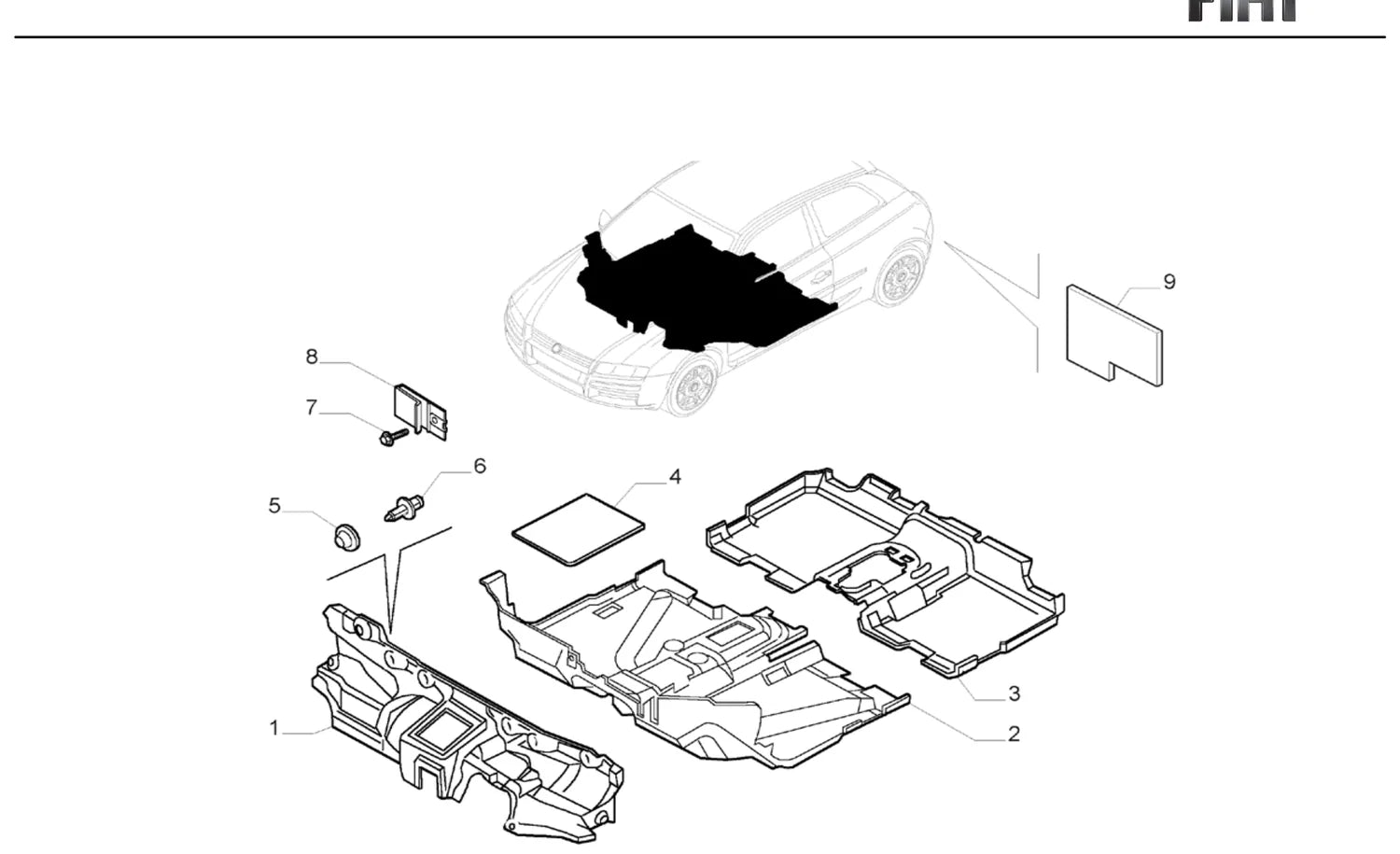 Catálogo de Peças Fiat Stilo 1.8 16V (2003-2007) — vista explodida 3 (pág. 387 do PDF)