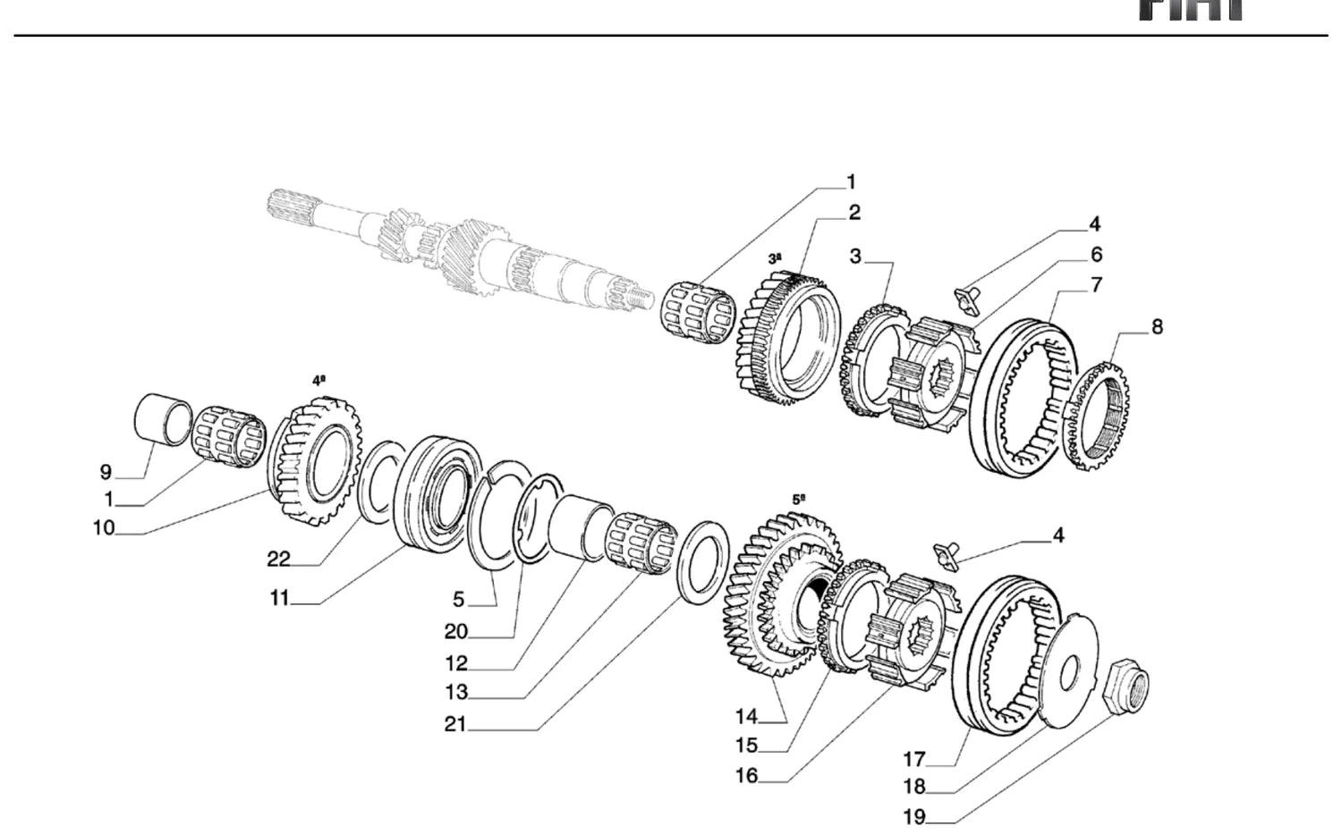 Catálogo de Peças Fiat Stilo 1.8 8V (2003-2006) — vista explodida 3 (pág. 81 do PDF)